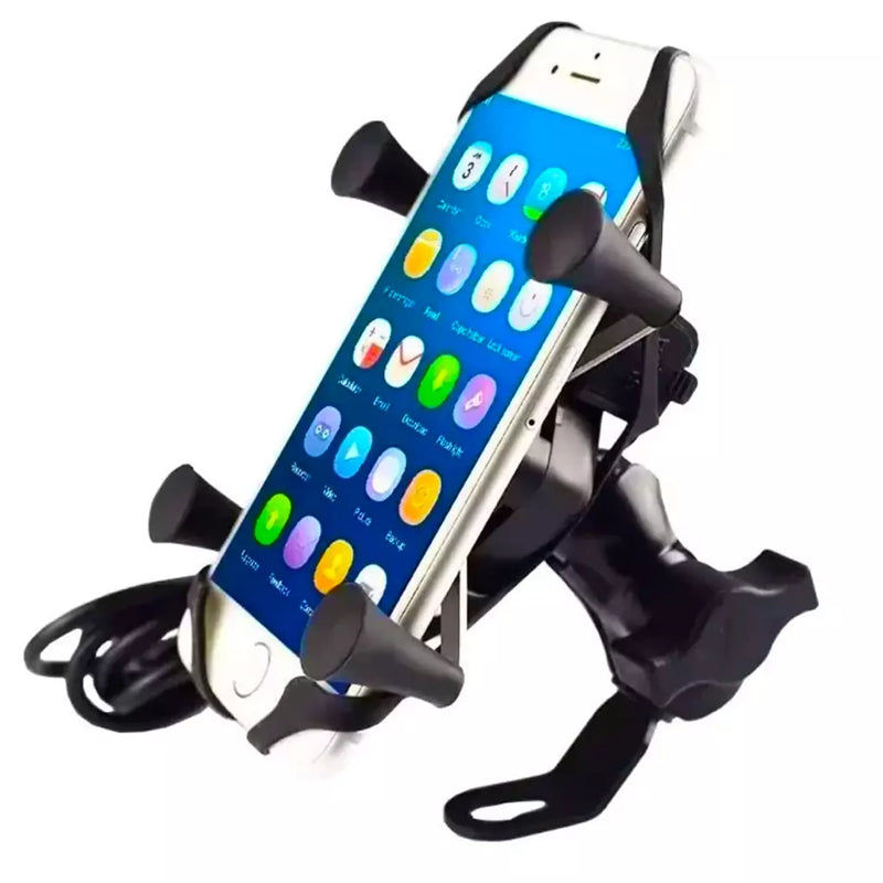 Suporte de Moto para Celular com Carregador