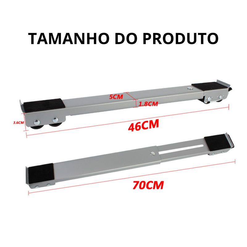 BASE MOVEDORA  DE MOVEIS COM ALAVANCAS E RODINHAS