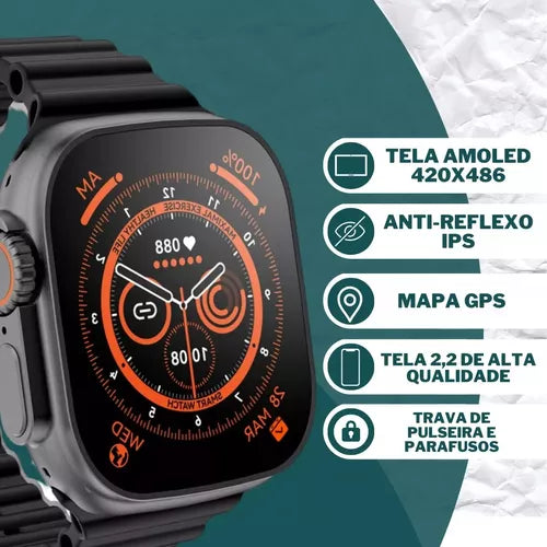 RELÓGIO INTELIGENTE SMARTWATCH HW9 ULTRA MAX