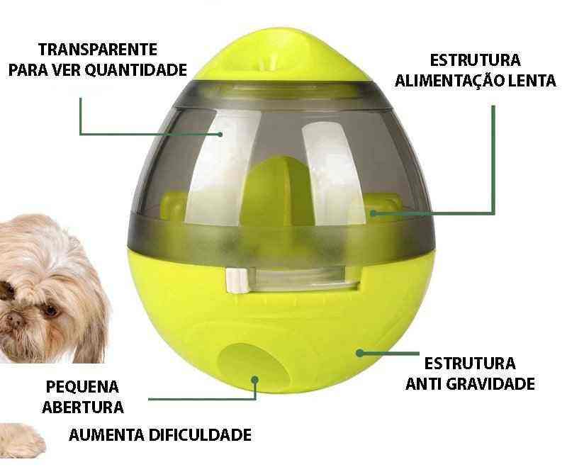 Brinquedo Interativo Ovo Com Petisco Para Cães