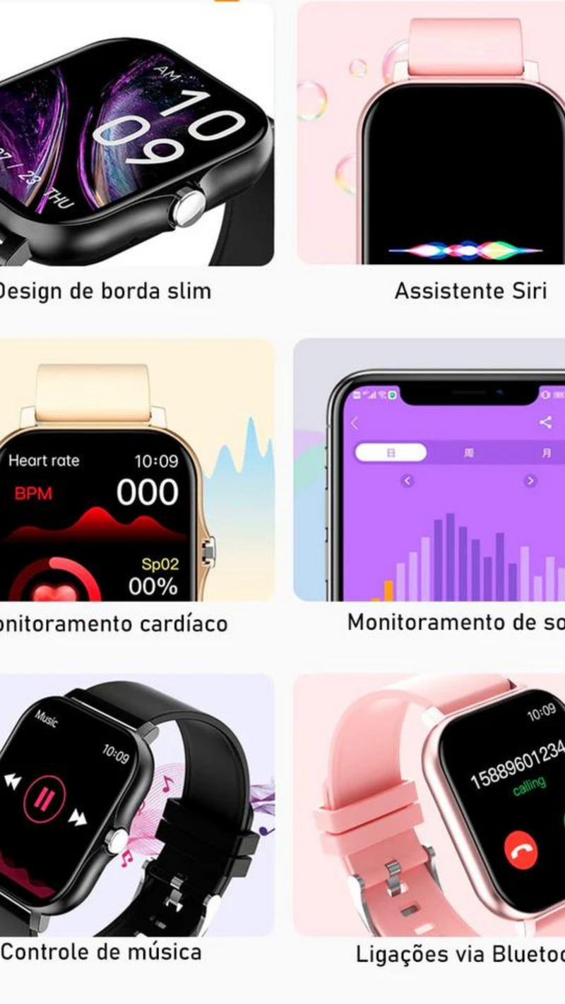 RELÓGIO FEMININO W59 MINI SMARTWATCH